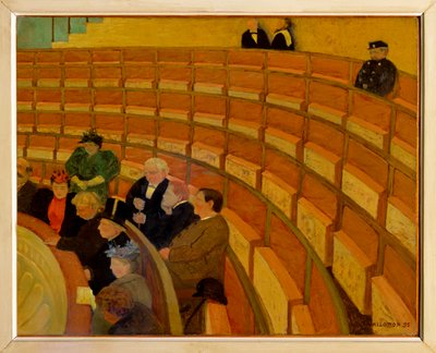 La troisieme galerie au Theatre du Chatelet - Třetí galerie v Theatre du Chatelet ... (malba na plátně) od Felix Edouard Vallotton