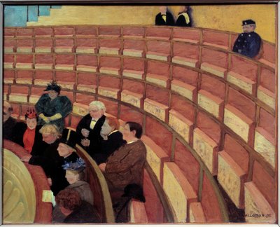 Třetí galerie v Theater du Chatelet Obraz Felixe Vallottona (1865-1925) (ex.suiss.) 1895 Ne. 0,49x0,61 m Paříž, musee d