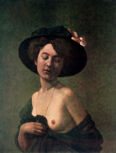 Dáma v klobouku, 1908. od Felix Edouard Vallotton
