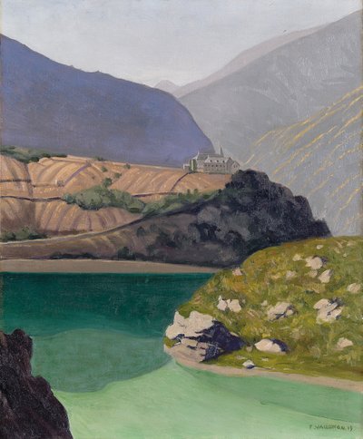 Jezero Geronde, Sierre, 1919 od Felix Edouard Vallotton