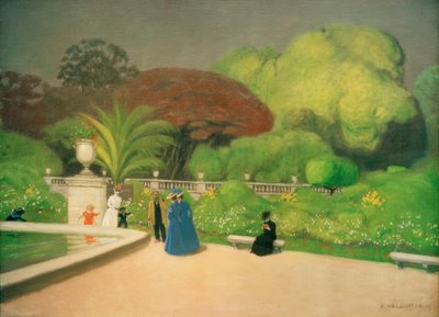 Lucemburská zahrada od Felix Edouard Vallotton