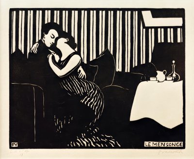 Lež od Felix Edouard Vallotton