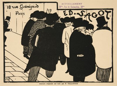 Les Amateurs d? Estampes, hospoda. 1892 od Felix Edouard Vallotton