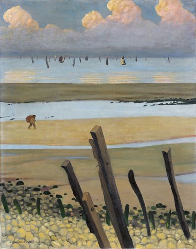 Odliv ve Villerville, 1922 od Felix Edouard Vallotton