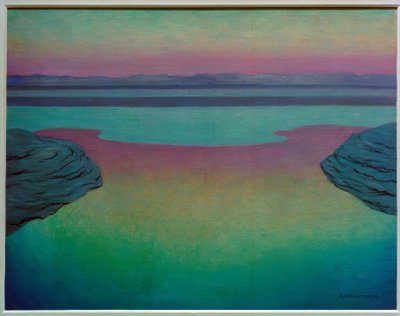 Stoupající příliv večer od Felix Edouard Vallotton