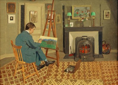 Max Rodrigues-Henriques v ateliéru svého tchána od Felix Edouard Vallotton