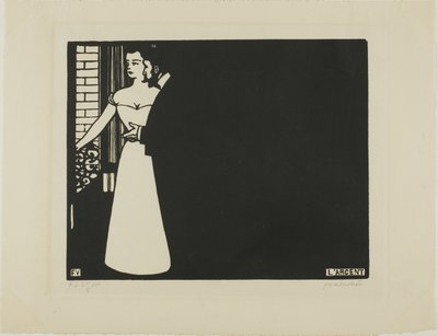 Peníze, deska pět z Intimnosti od Felix Edouard Vallotton