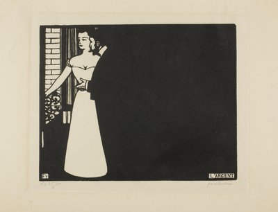 Peníze, deska pět z "Intimacie", 1898 od Felix Edouard Vallotton
