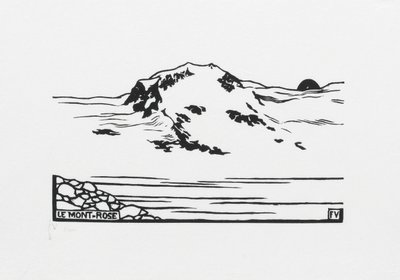 Monte Rosa, 1892 od Felix Edouard Vallotton
