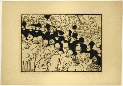 Průchod ulicemi v jediném souboru od Felix Edouard Vallotton