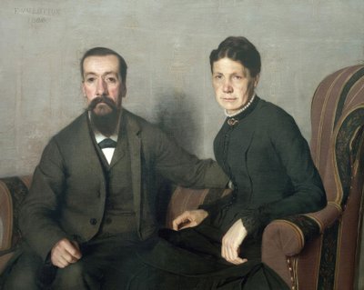 Portrét rodičů umělce od Felix Edouard Vallotton