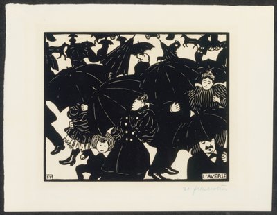Déšť od Felix Edouard Vallotton