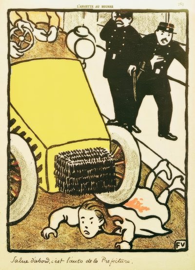 Řekni ahoj, to je auto z prefektury! od Felix Edouard Vallotton