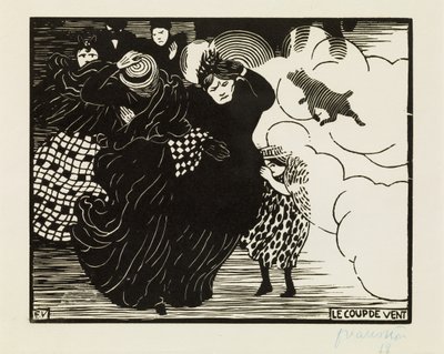 The Gale, 1894 od Felix Edouard Vallotton