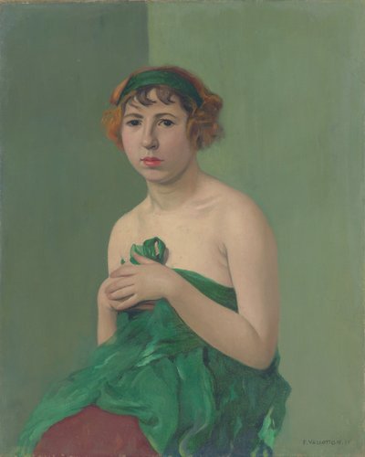 Zelená stuha, 1911 od Felix Edouard Vallotton