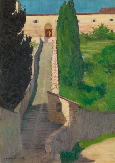 Kroky kláštera San Marco, Perugia, 1913 od Felix Edouard Vallotton