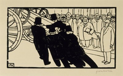 Hrobáři od Felix Edouard Vallotton