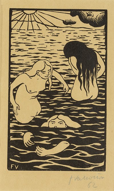 Tři lazebníci, 1894 od Felix Edouard Vallotton