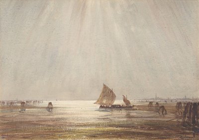 Benátská rybářská loď, n. d. od Felix Francois Georges Philibert Ziem