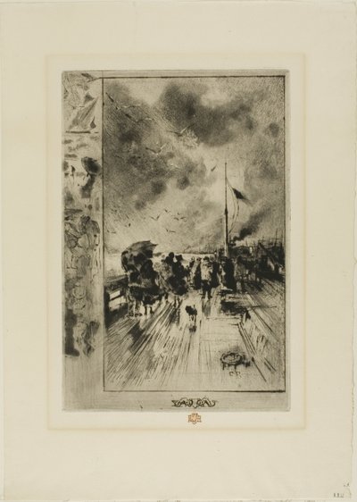Molo v Anglii od Felix Hilaire Buhot