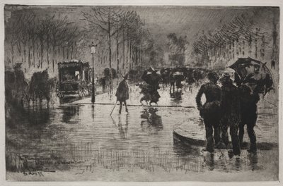 Umělci vracející se ze salonu, 1877. od Felix Hilaire Buhot