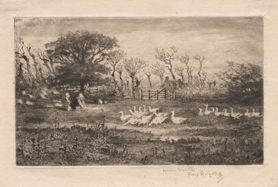 Husy, 1887. od Felix Hilaire Buhot