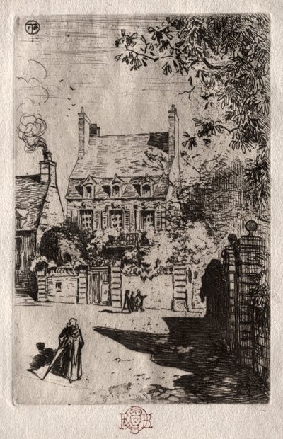 V provincii: Dům v Orléans, c. 1875. od Felix Hilaire Buhot