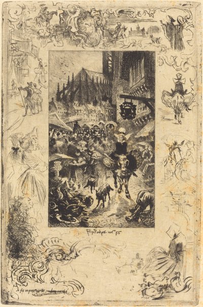 Udělal jsem to, co bych nazval dobrý obchod, 1878. od Felix Hilaire Buhot