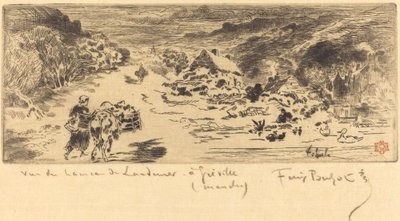 Vjezd do Landemer Hague, c. 1873. od Felix Hilaire Buhot