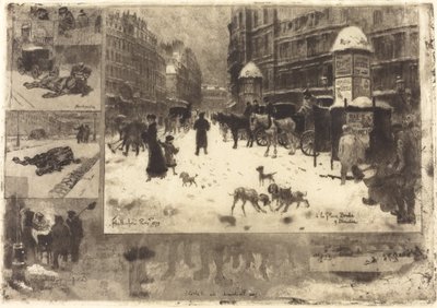 Zima v Paříži Zima v Paříži, 1879. od Felix Hilaire Buhot