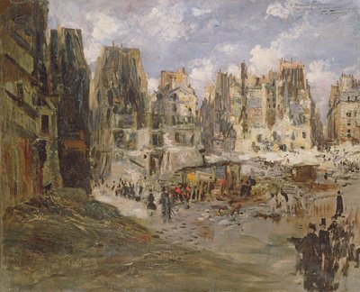 Butte aux Moulins od Felix Hilaire Buhot