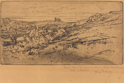 Kaple Saint-Michel v Estre Druhá verze. od Felix Hilaire Buhot