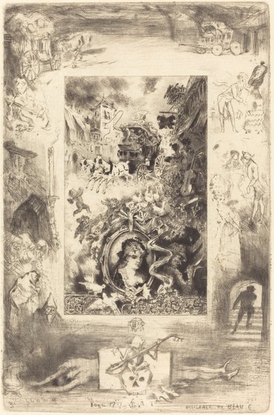 Dostavník z Beaucaire Dostavník z Beaucaire, c. 1885. od Felix Hilaire Buhot