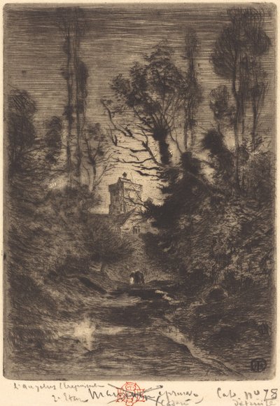 Noční hlídka, 1878. od Felix Hilaire Buhot
