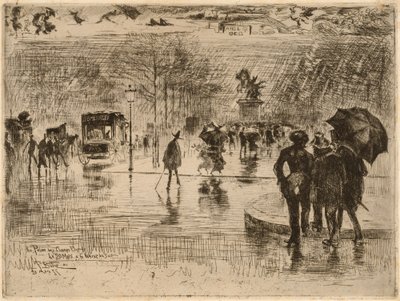 Návrat umělců, 1877. od Felix Hilaire Buhot