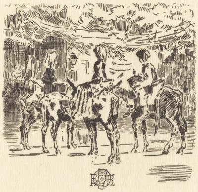 Luchonovi malí osli, 1873. od Felix Hilaire Buhot