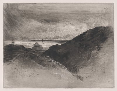 The Cliff - Bay of Saint-Malo, 1889-90. od Felix Hilaire Buhot