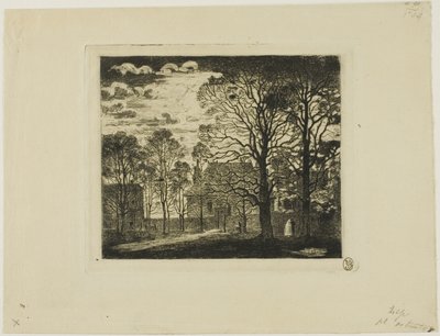 Klášter, Avenue of the Observatory od Felix Hilaire Buhot