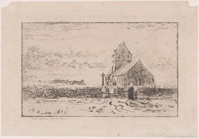 Kostel Jobourg, 1887. od Felix Hilaire Buhot