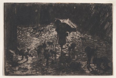 The Night Prowlers Les Noctambules, 1865-98. od Felix Hilaire Buhot