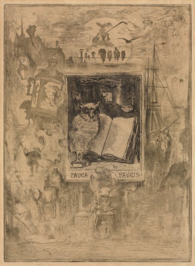 Sova od Felix Hilaire Buhot