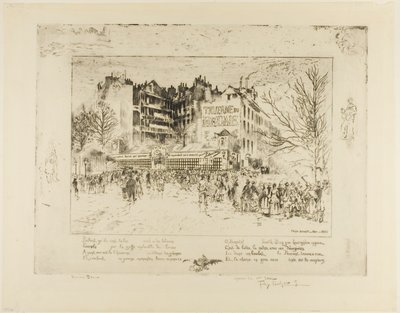 Place des Martyrs a Taverna Jailhouse od Felix Hilaire Buhot