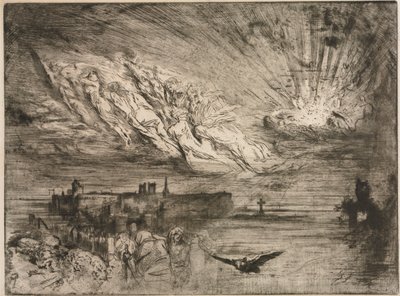 Duchové z měst mrtvých, 1885. od Felix Hilaire Buhot