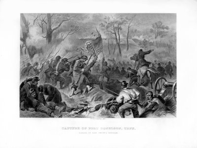 Velitel divize General Smiths, obsazení Fort Donelson, Tennessee, 1862-1867. od Felix Octavius Carr Darley