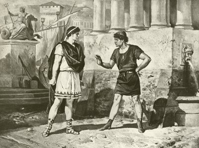 Komedie omylů. Akt I, Scéna II (hlubotisk) od Felix Octavius Carr Darley