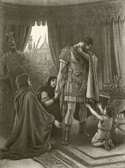 Coriolanus. Akt V, scéna III (hlubotisk) od Felix Octavius Carr Darley