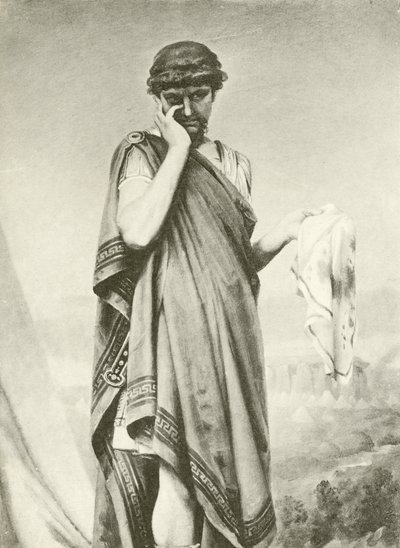 Cymbeline. Akt V-Scene I (hlubotisk) od Felix Octavius Carr Darley