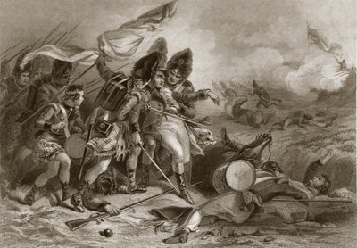 Smrt Pakenhamu v bitvě u New Orleans, hospoda. 1860 od Felix Octavius Carr Darley