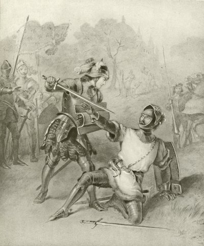 První část Krále Jindřicha VI. I. dějství, II. scéna (hlubotisk) od Felix Octavius Carr Darley