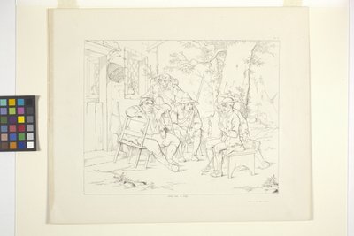 Ilustrace Rip Van Winkle, deska 3 (litografie) od Felix Octavius Carr Darley